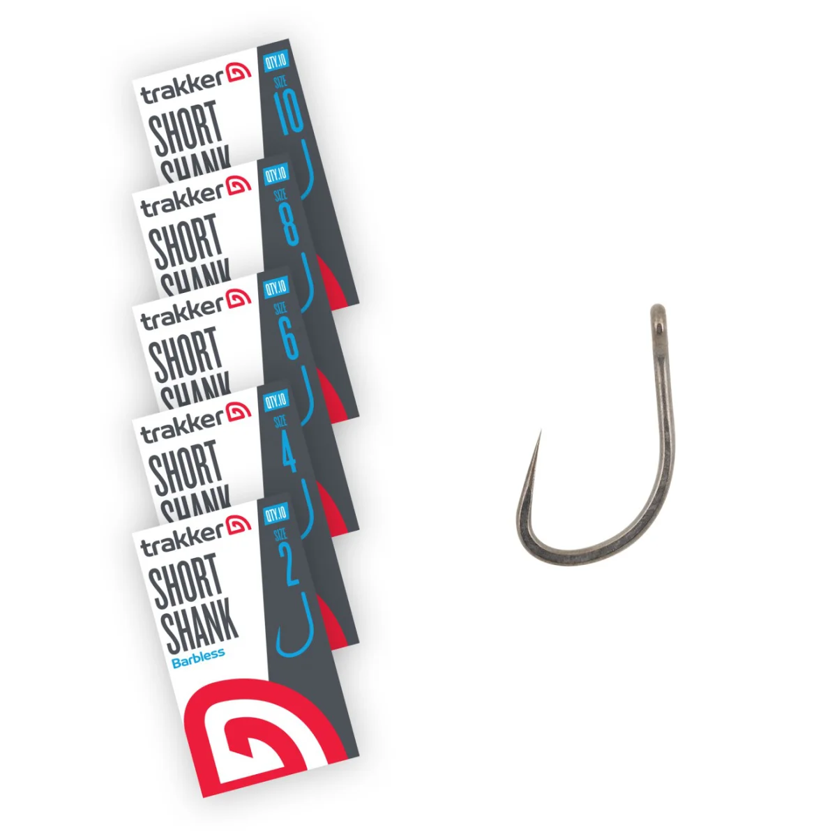 Short Shank Hooks Size 2 (Barbless) (227136)