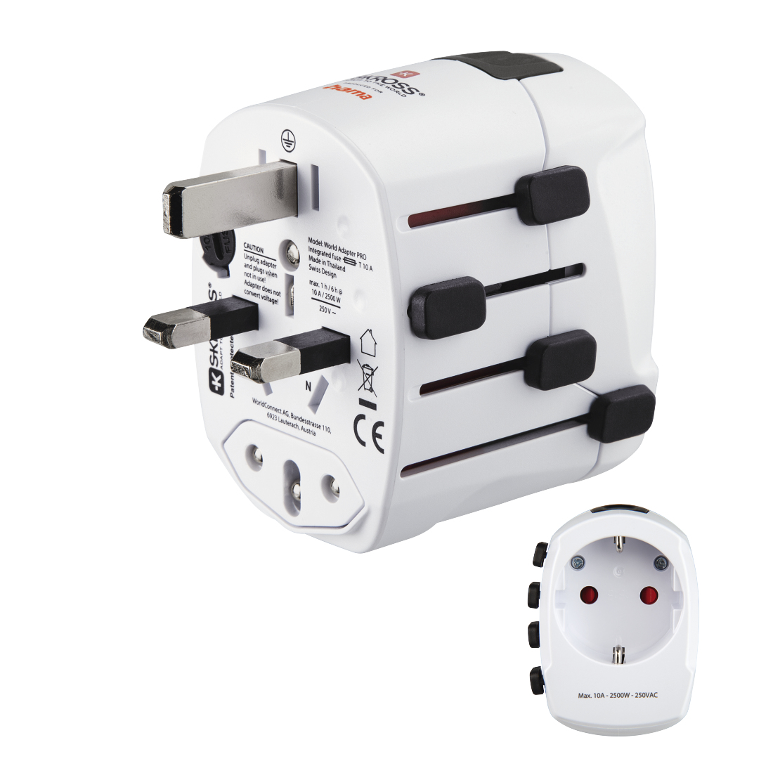 Weltreiseadapter ´World Travel Pro´, 3-polig (223471)