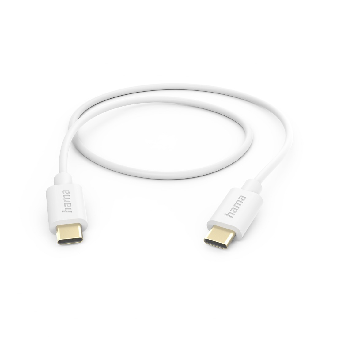 Ladekabel, USB-C - USB-C, 1 m, Weiß (201590)