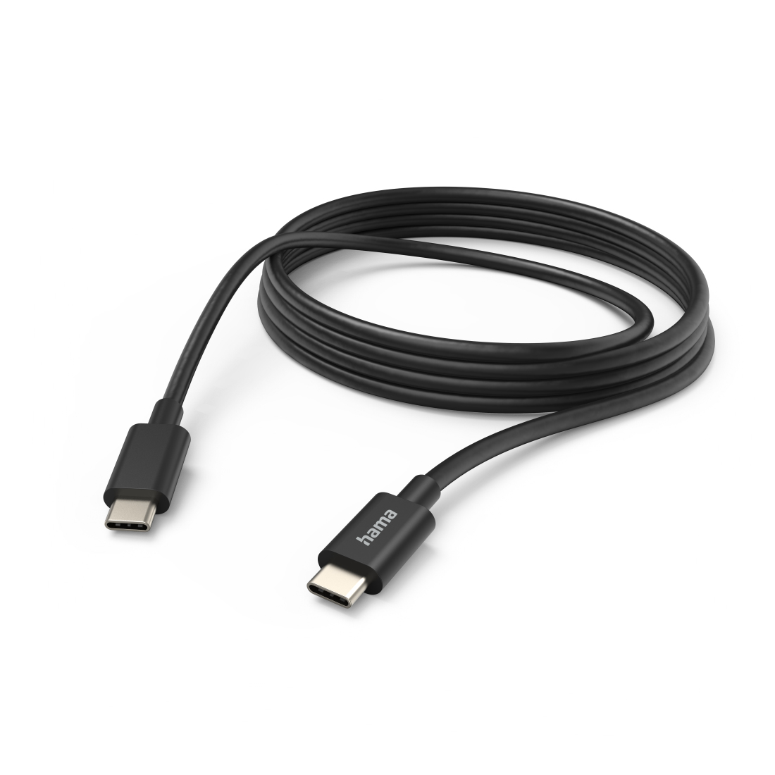 Ladekabel, USB-C - USB-C, 3 m, Schwarz (201593)