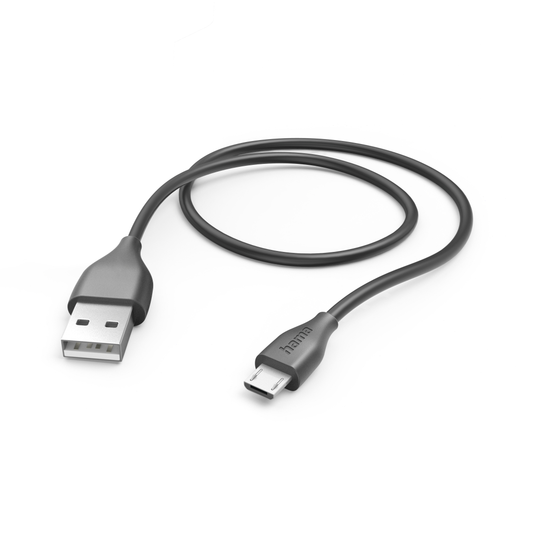 Ladekabel, USB-A - Micro-USB, 1,5 m, Schwarz (201586)