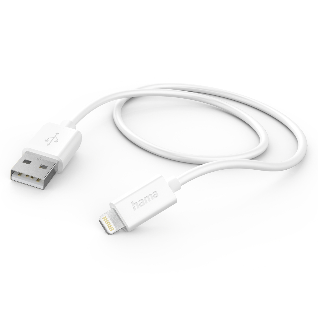 Ladekabel, USB-A - Lightning, 1 m, Weiß (201579)