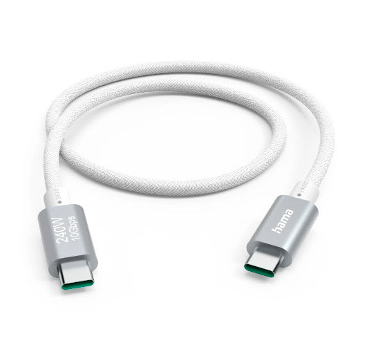 Ladekabel USB-C - USB-C, 240W, USB 3.2 Gen2, 10Gbit/s, 1,5m (201724)