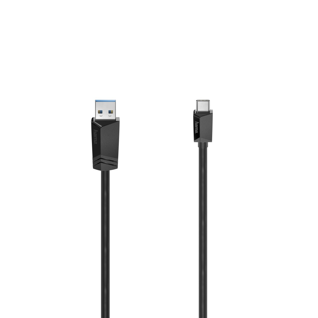 USB-C-Kabel, USB-C-Stecker - USB-A-Stecker, USB 3.2 Gen1, 5 Gbit/s, 0,75 m (200651)