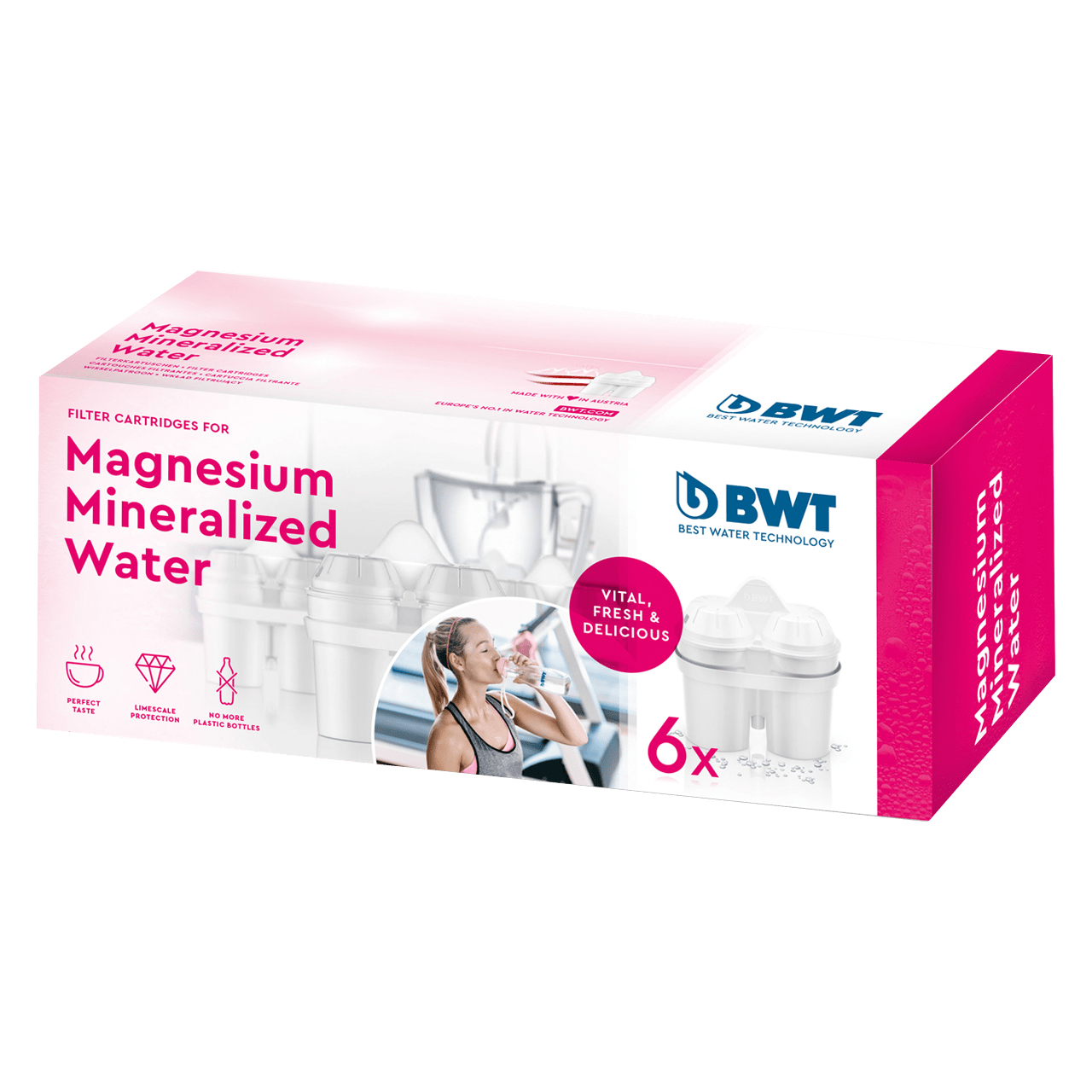 Magnesium Mineralized Water-Filterkartuschen 6er Pack
