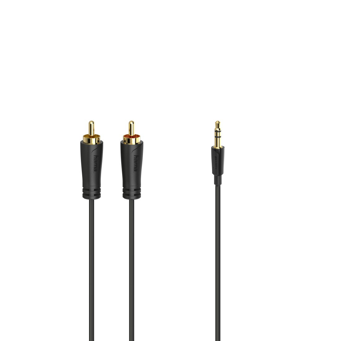 Audio-Kabel, 3,5-mm-Klinken-Stecker - 2 Cinch-Stecker, Stereo, verg., 1,5 m (205260)