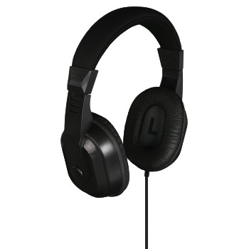 HED4407 TV-Kopfhörer, Over-Ear, langes Kabel, 6,3-mm-Adapter, Schwarz (132469)