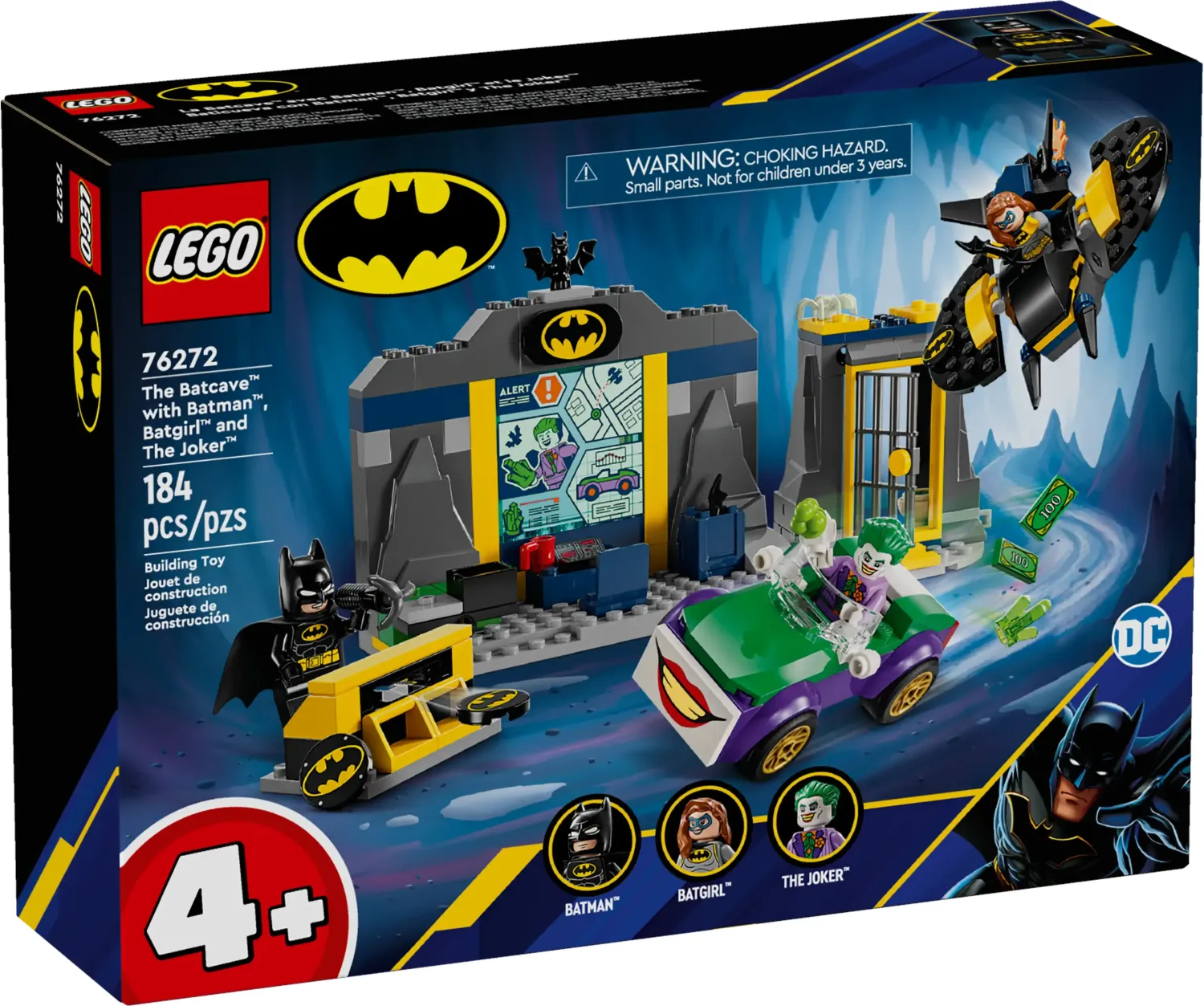 Bathöhle mit Batman, Batgirl und Joker