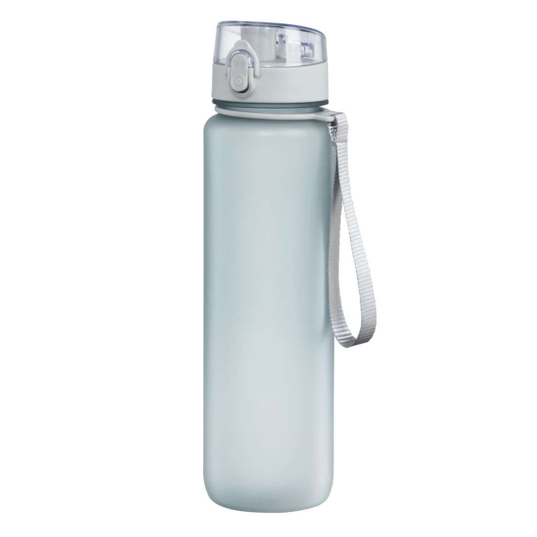 Sport-Trinkflasche, 1 l, auslaufsicher, Schlaufe, Einhandverschluss, Blau (181591)