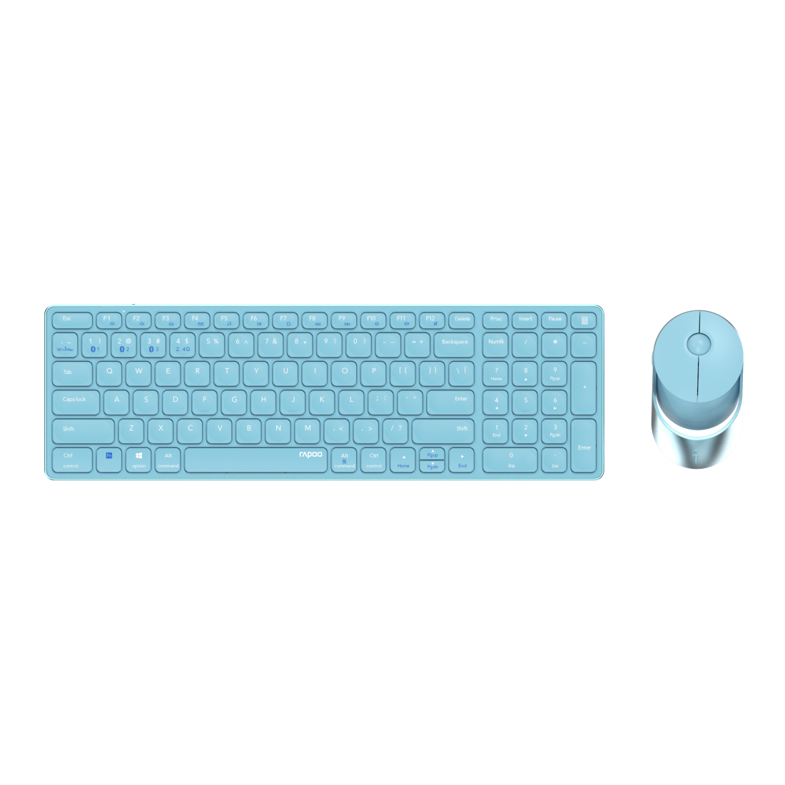 Kabelloses Multi-Mode-Deskset "9850M", Blau, QWERTZ (215388)