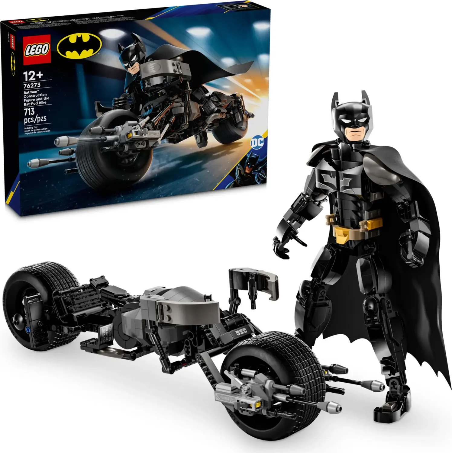 Batman Baufigur mit dem Batpod