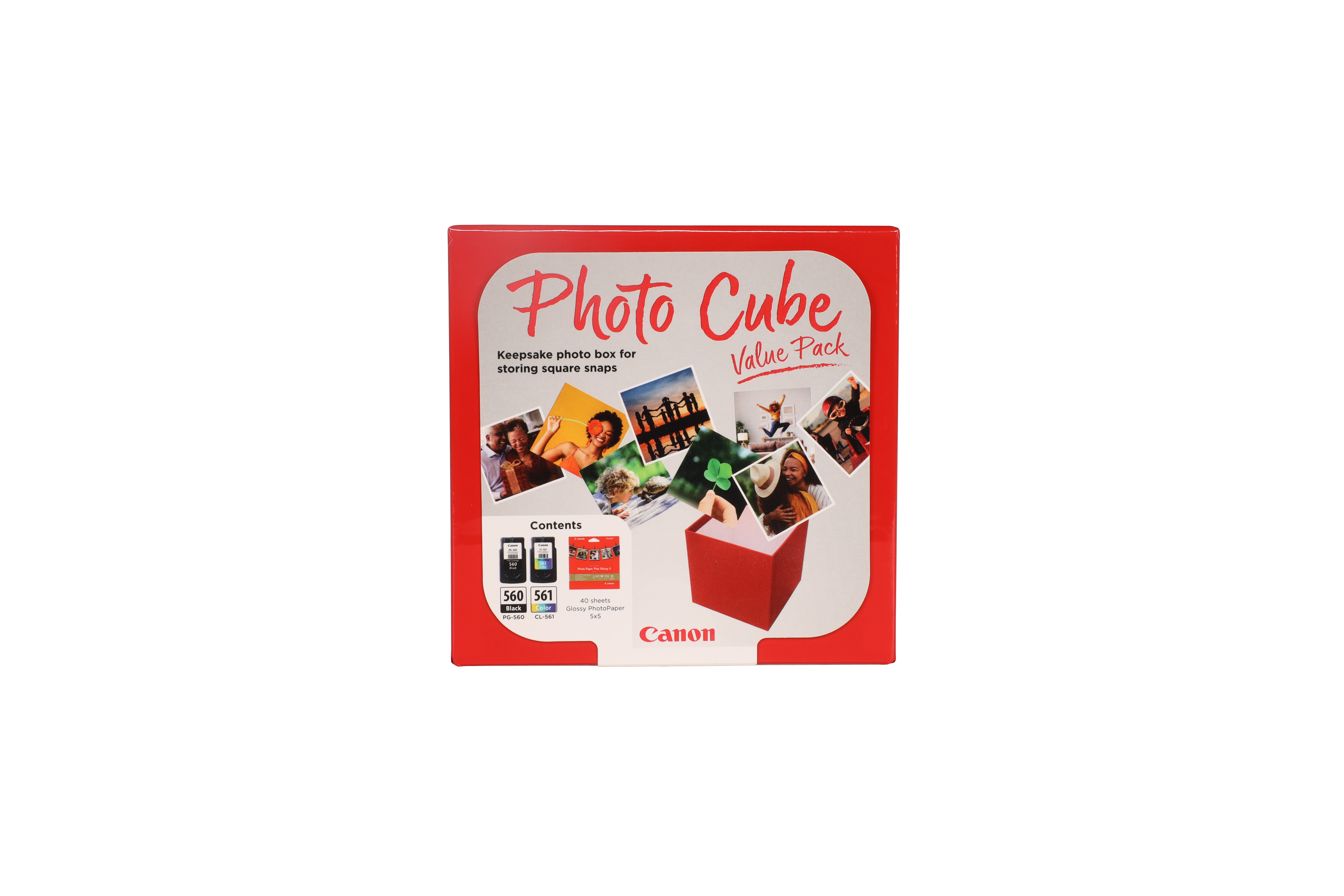 PG-560/CL-561 PHOTO CUBE VALUE SUPL PACK 5X5 PHOT PAPER(PP-201 40SHE