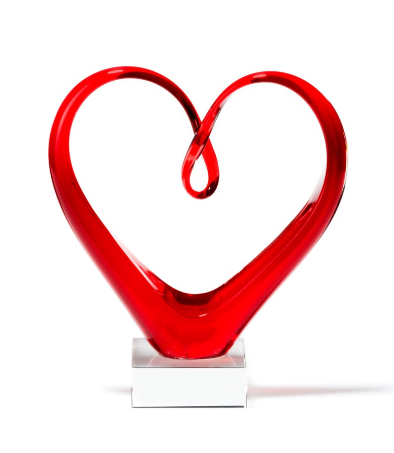 Skulptur rot Heart
